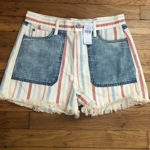 NWT American Eagle mom style striped shorts
